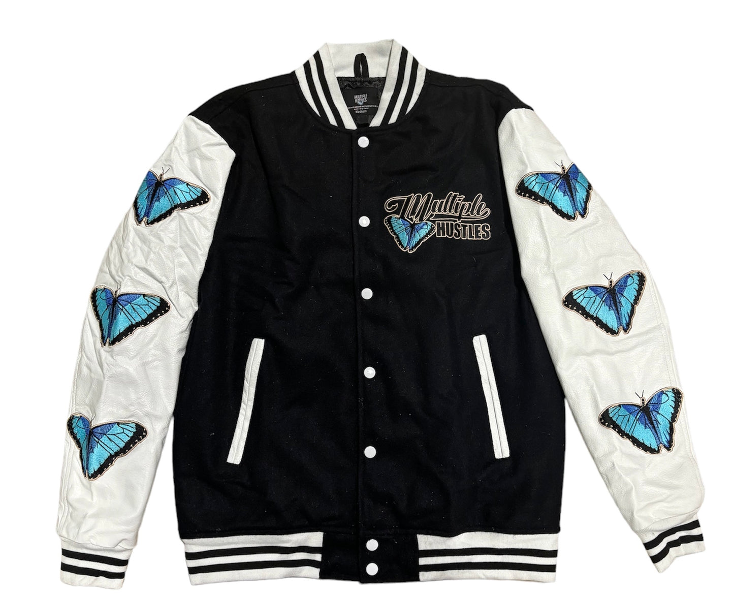 SELENA’S BLACK/WHITE LETTERMAN JACKET