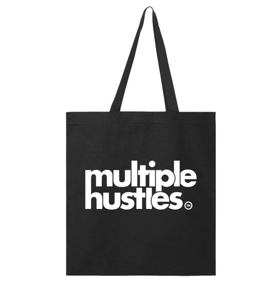 Multiple Hustles Trademark Black/White Tote Bag