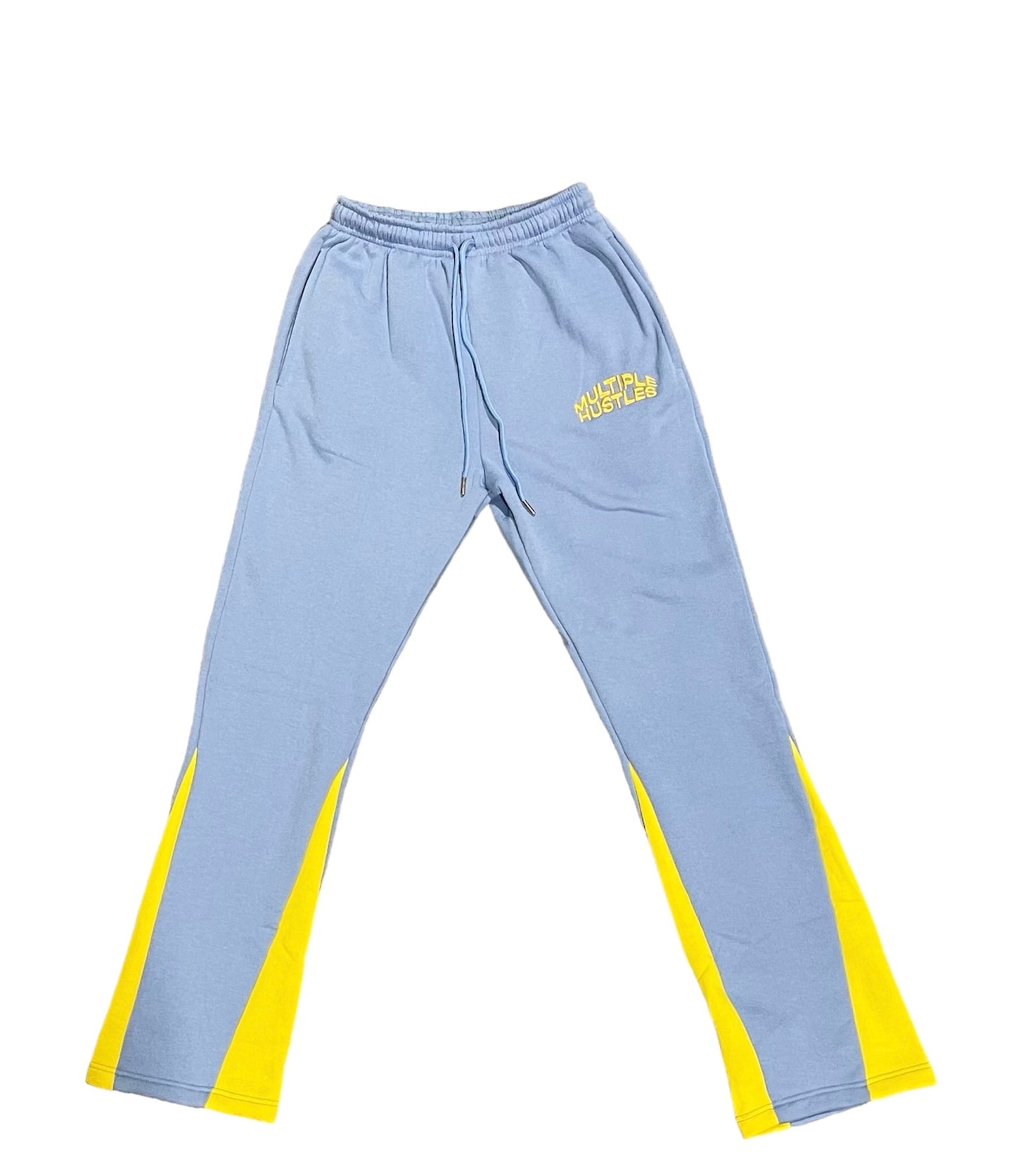 Skyblue/Yellow Flare Joggers