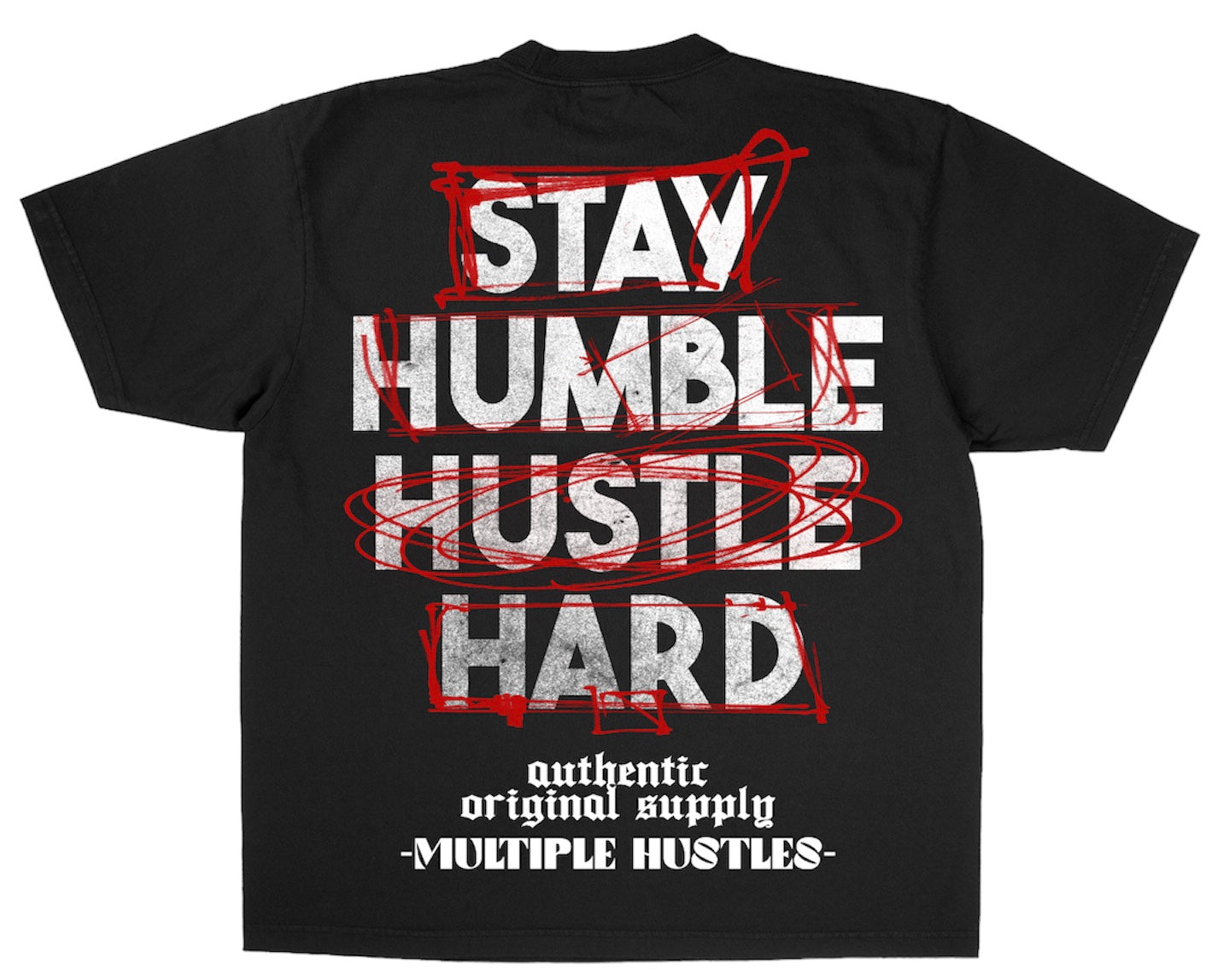 The Hustle Hard Collection Black T-Shirt